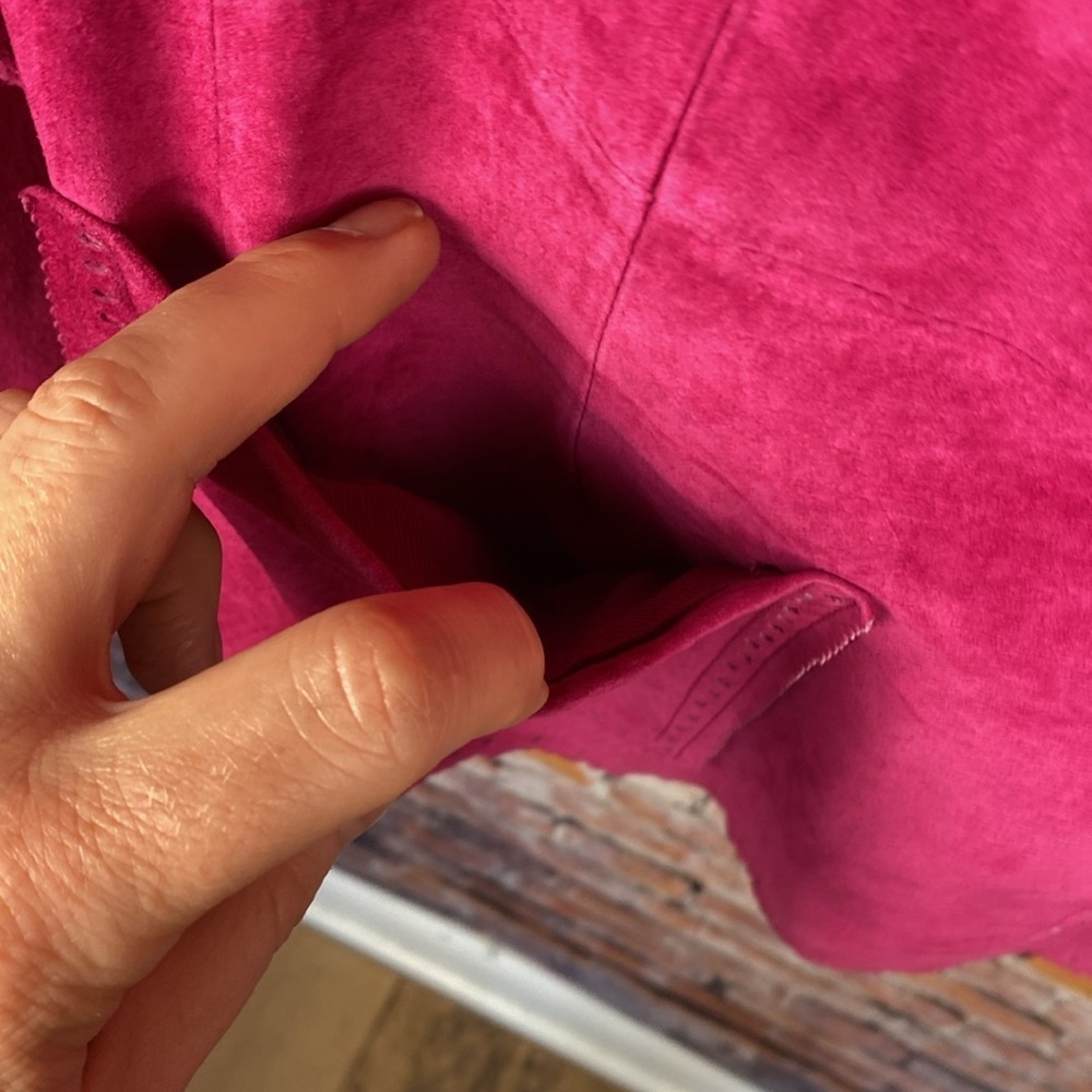 April Cornell Raspberry Pink Two-Button Blazer - Picture 9 of 14